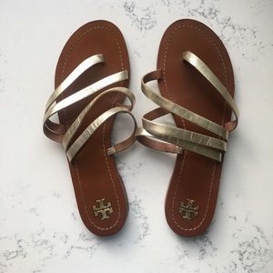 Tory Burch Gold Sandals